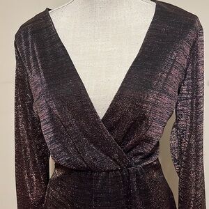 ‘Extraordinary’ party dress. Copper/blk iridescent. Med